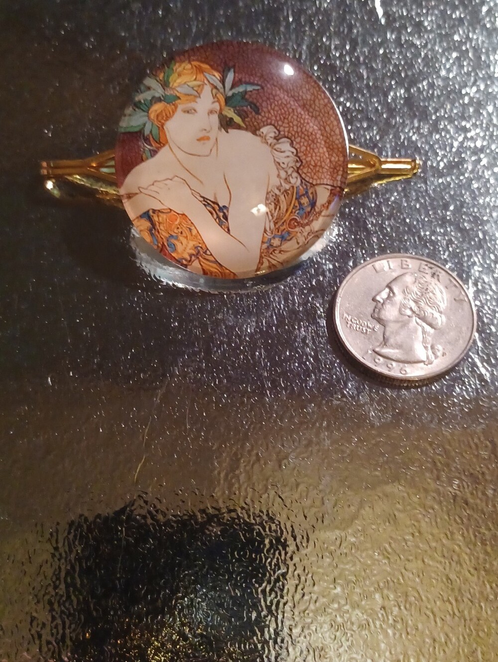 Alphonse Mucha Ladies hairpin